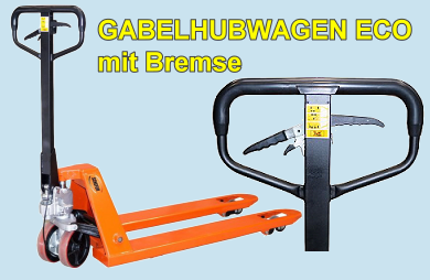 GABELHUBWAGEN ECO MIT BREMSE-